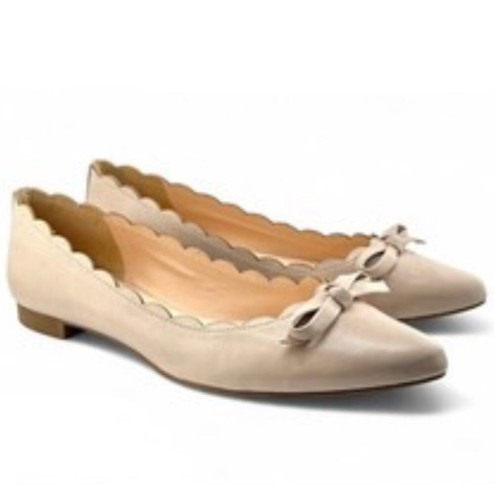 Kate Spade ‘Elent' Women's 8.5M Flex Scalloped Pink Pointed Toe Ballet Flat